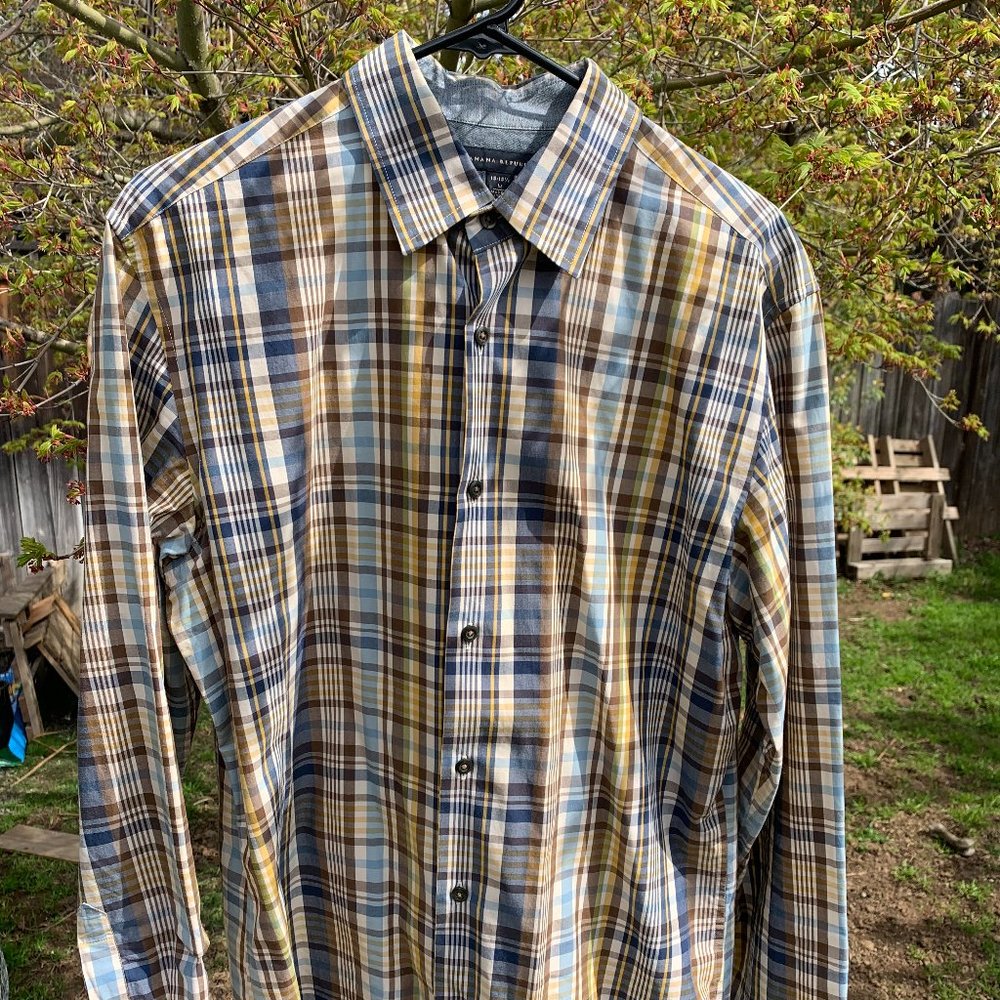 Banana Republic Plaid Dress Shirt